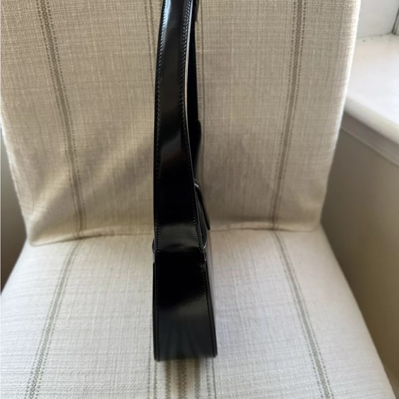 YSL 5 a 7 bag in black patent - Picture 4 of 8